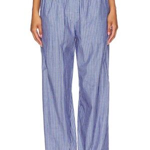 Blue Striped Pants